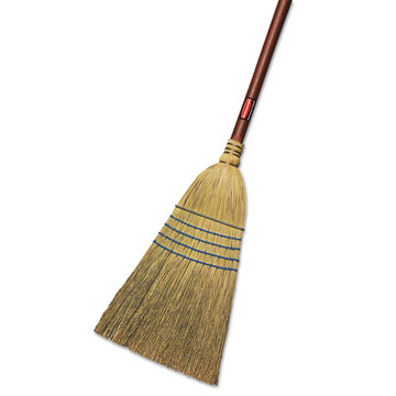 Rubbermaid® Commercial Corn-fill Broom, Corn Fiber Bristles, 38" Overall Length, Blue freeshipping - TVN Wholesale